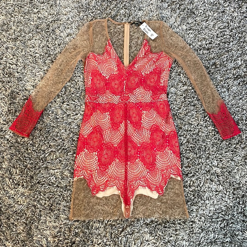 Mesh lace dress